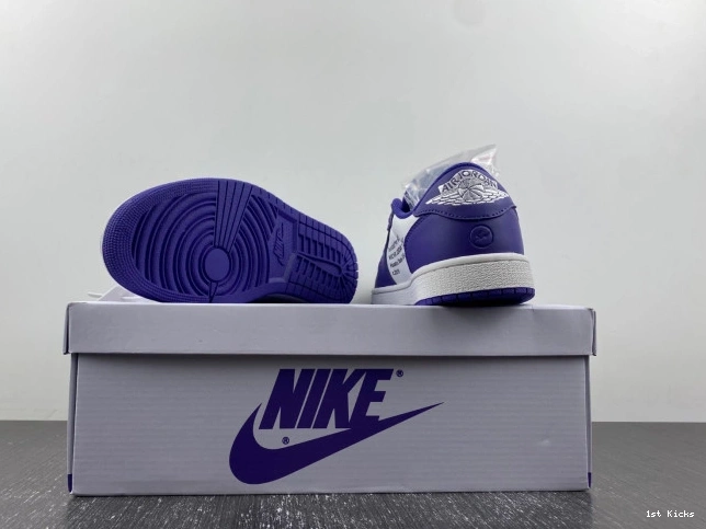 1st Kicks Shoes 1 X CUSTOM AIR DM7890-386 X TRAVIS OFF-WHITE SCOTT JORDAN 0824